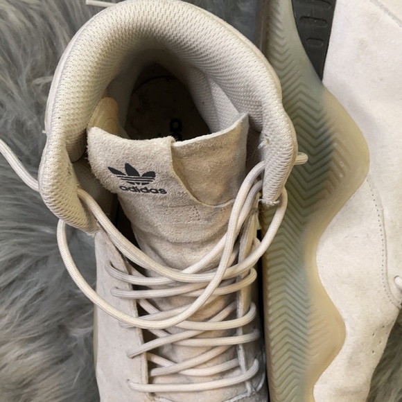 Adidas men’s taupe suede high tops 10.5 - Picture 2 of 6